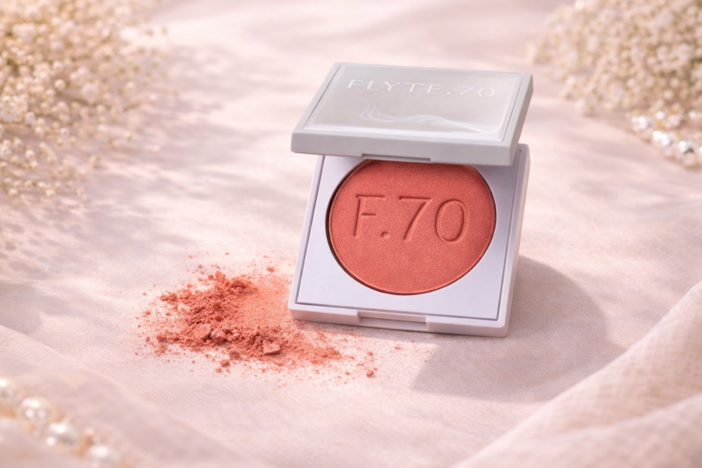FLYTE.70 Pressed Blush – Radiant Coral Glow