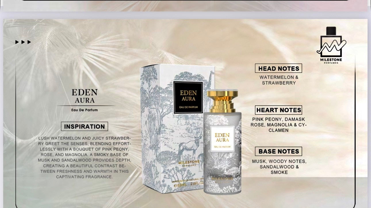 MILESTONE  EDEN AURA EU DE PERFUMES  women