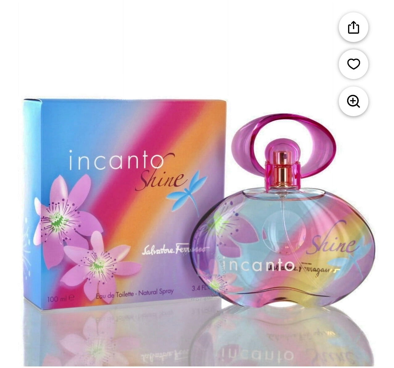 Incanto Shine Eau De Toilette Spray For Women By Salvatore Ferragamo - 3.38 oz (100 ml)
