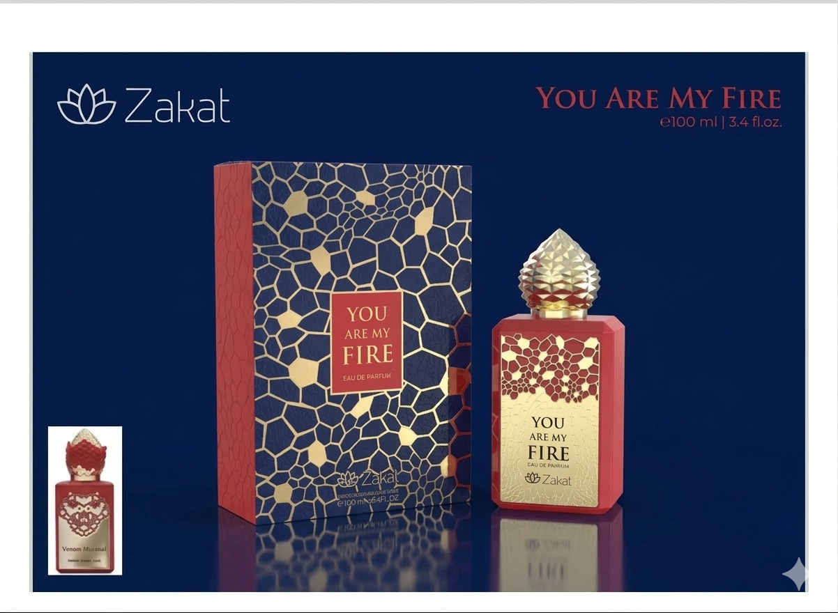YOU ARE MY FIRE ROUGE UNISEX - EDP 100ML (3.4oz) BY ZAKAT