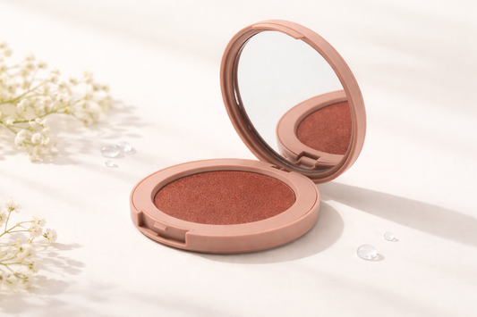 Radiant Pressed Blush – Warm Terracotta Glow