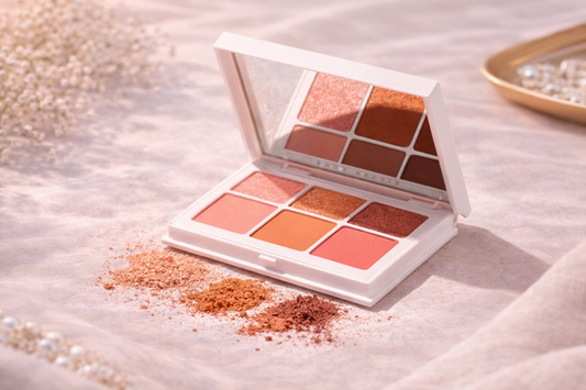 Fenty Warm Glow Eyeshadow Palette – 6 Color Nude & Shimmer Set